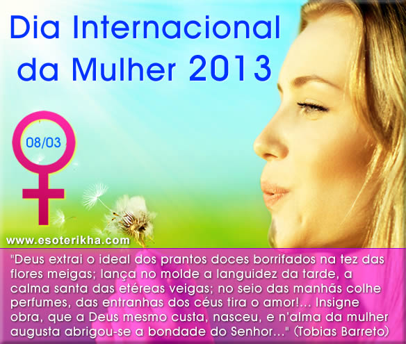 mensagem dia internacional da mulher 2013