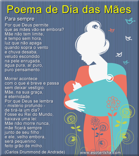 Poema dia das mães