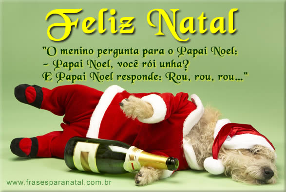 Letras de feliz natal com o lindo e engraçado papai noel segurando